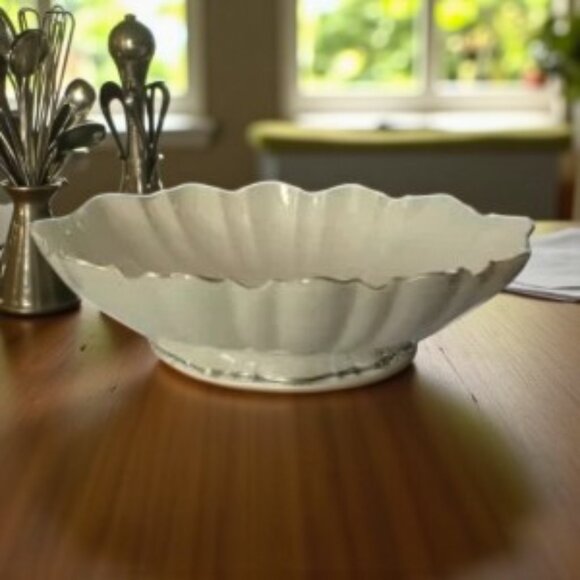 EUC Vintage Lennox Symphony Centerpiece Oval Serving Dish 24kt Trim - Picture 2 of 5